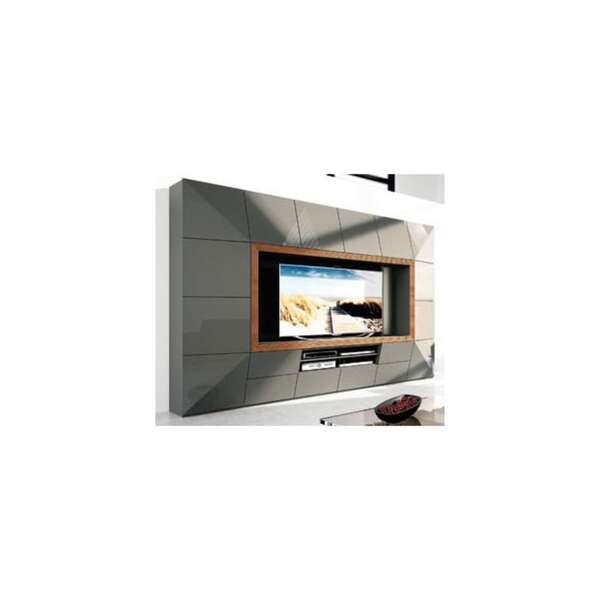 MONDO Wohnwand PRISMA Hochglanz Grau von porta Möbel für 5.449 € ansehen!