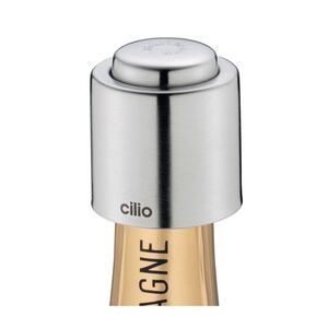 cilio Champagnerverschluss silberfarbig