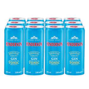 Henderson Gin Tonic 10,0 % vol 0,33 Liter Dose, 12er Pack