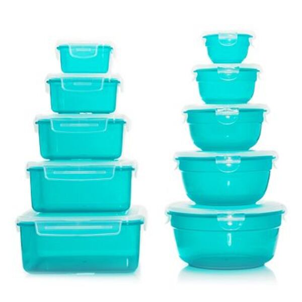 LocknLock 10 Frischhaltedosen nestbar rund & eckig 100ml2l von QVC für