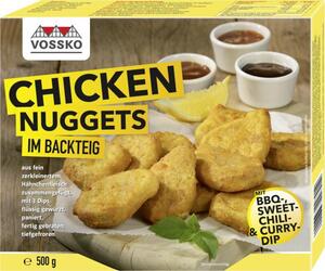 Vossko Chicken Nuggets im Backteig mit Dips