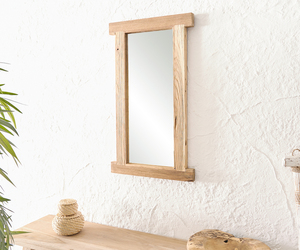 Spiegel Zain 40x70 cm Natur Teak Holz