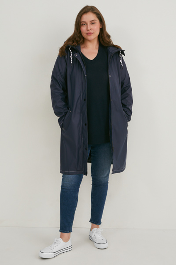 Größe: 44 C&A Damen Kleidung Jacken & Mäntel Jacken Regenjacken Regenjacke 