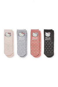 C&A Multipack 4er-Hello Kitty-Baby-Socken mit Motiv, Rosa, Größe: 15-17