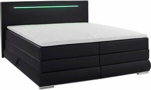 COLLECTION AB Boxspringbett, inkl. Bettkasten, LED-Beleuchtung und Topper