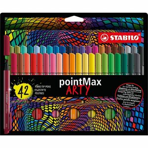 STABILO Filzstift »Filzschreiber pointMax ARTY, 42 Farben«