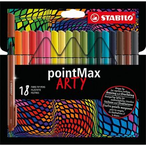 STABILO Filzstift »Filzschreiber pointMax ARTY, 18 Farben«