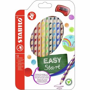 STABILO Buntstift »Buntstifte EASYcolors Linkshänder, 12 Farben,«