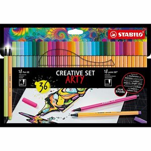 STABILO Filzstift »ARTY Creative Set Pen 68 & point 88, 36-tlg. im«