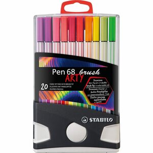 STABILO Filzstift »Premium-Filzstifte Pen 68 brush ARTY, 20 Farben im«