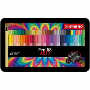 STABILO Filzstift »Premium-Filzstifte Pen 68 ARTY, 65 Farben im«