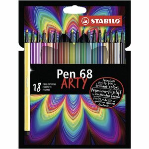STABILO Filzstift »Premium-Filzstifte Pen 68 ARTY, 18 Farben«