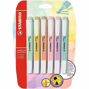 STABILO Marker »Textmarker swing cool Pastel, 8 Farben«