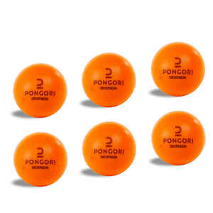 Tischtennisbälle PPB 100 Silent 6 Stück Schaumstoff orange