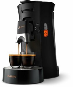 Philips Senseo CSA240/60 Select Kaffeepadmaschine (2 Tassen gleichzeitig, Kaffeestärkewahl, Memo-Funktion, Crema Plus, Eco)