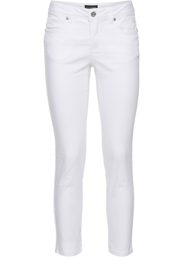 Bonprix Damen Kleidung Hosen & Jeans Lange Hosen Stretchhosen 7/8 Stretch-Hose mit floralem Drck 