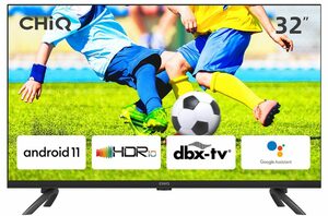 CHiQ L32H7C LED-Fernseher (80,00 cm/32 Zoll, HD, Smart-TV, Android11, Google Assistant,Chromecast,Youtube,Triple Tuner(DVB-T2/T/C/S2)