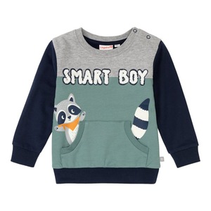 Baby-Jungen-Sweatshirt mit Dachs-Motiv