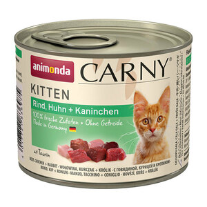 CARNY Kitten 6x200g Rind, Huhn & Kaninchen