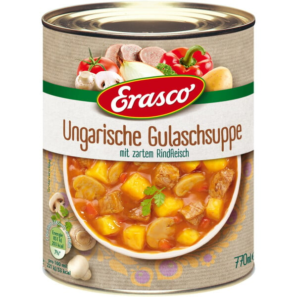 Bild 1 von Erasco Ungarische Gulaschsuppe 770ML