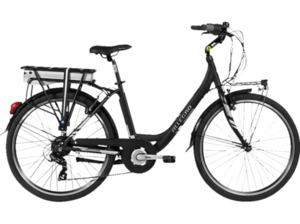 ALLEGRO City R 26" Citybike (Laufradgröße: 26 Zoll, Rahmenhöhe: 45 cm, Unisex-Rad, 360 Wh, Schwarz)