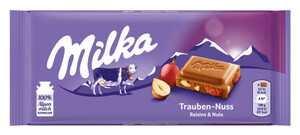 Milka Trauben Nuss Schokolade 100 g