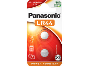 PANASONIC 2B120571 LR44L/2BP LR44 Knopfzelle, Alkaline, 1.5 Volt
