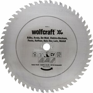 Wolfcraft Kreissägeblatt Ø 400 mm, Bohrung Ø 30 mm