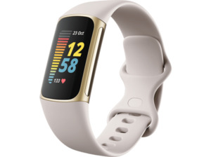 FITBIT Charge 5, Fitness-Tracker, S, L, Lunar White