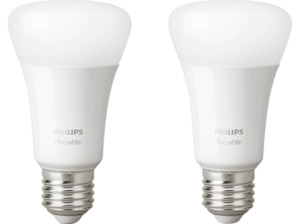 PHILIPS Hue White E27 Doppelpack Bluetooth LED Lampen Warmweiß