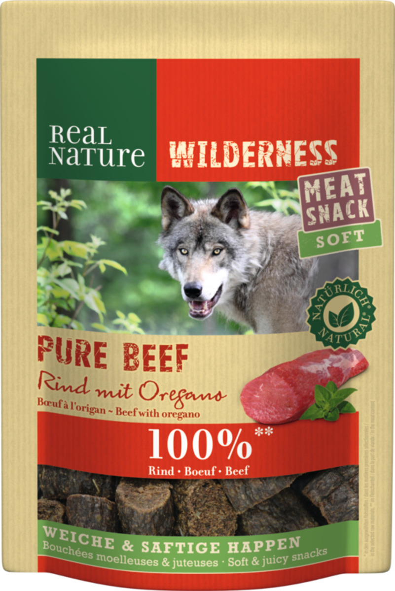 Bild 1 von REAL NATURE WILDERNESS Meat Snack Soft 150g Rind mit Oregano