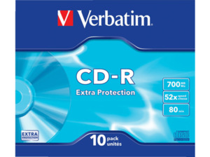 VERBATIM 43415 SC Extra Protection / Schutz CD-R 700 48X Rohling