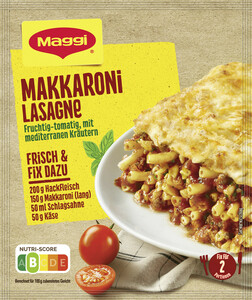 Maggi Idee für Makkaroni Lasagne 40 g