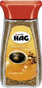Café HAG klassisch mild entkoffeiniert 100-g-Glas