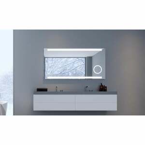 Talos - King Badspiegel 120 x 60 cm – Touch -Badezimmerspiegel mit LED Beleuchtung in neutralweiß - Beleuchteter Kosmetikspiegel mit 3-facher