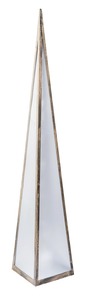 Tarrington House LED Pyramide, Metall/ PVC, 15 x 15 x 90 cm, 24 LED, 0.84 W, rotierendes Lichteffekt, gold