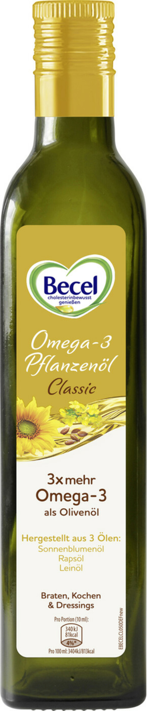 Bild 1 von Becel Omega 3 Pflanzenöl 500 ml