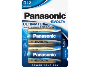 PANASONIC LR20EGE/2BP Evolta D Batterie, Alkaline, 1.5 Volt