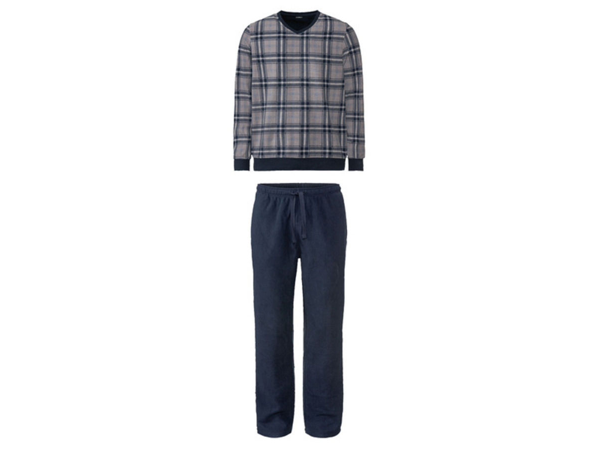 Bild 2 von LIVERGY Herren Pyjama, wärmende Fleece-Qualität