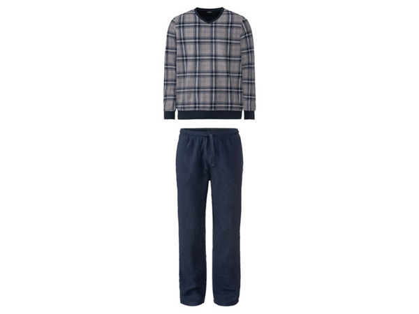 Bild 2 von LIVERGY Herren Pyjama, wärmende Fleece-Qualität