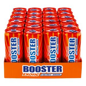 Booster Energy Drink Exotic 0,33 Liter Dose, 24er Pack