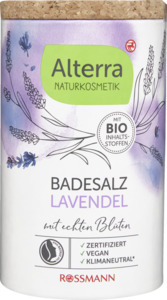 Alterra NATURKOSMETIK Badesalz Lavendel mit echten Blüten