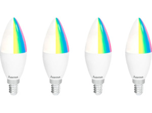 HAMA 4er Pack WLAN-LED Lampe RGB, Weiß