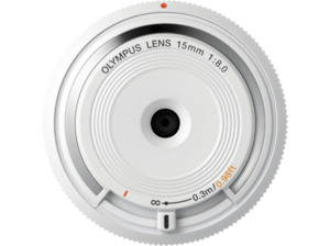 OLYMPUS BCL 1580 Body Cap Festbrennweiten für Systemkameras Weiß
