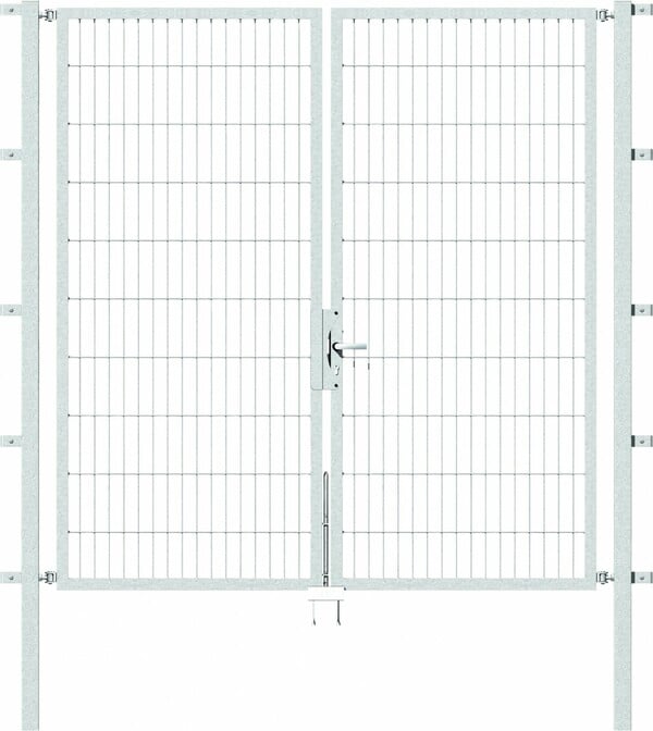 Bild 1 von Alberts Stabgitter Doppeltor Flexo 200 x 200 cm, Typ 6/5/6, zum Einbetonieren