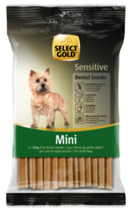 SELECT GOLD Sensitive Dental Snacks für kleine Hunde 2x99g