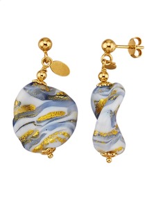 Ohrringe mit Muranoglas in Silber 925 Multicolor