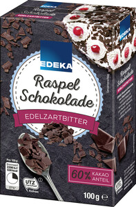 EDEKA Raspel Schokolade edelzartbitter 100 g