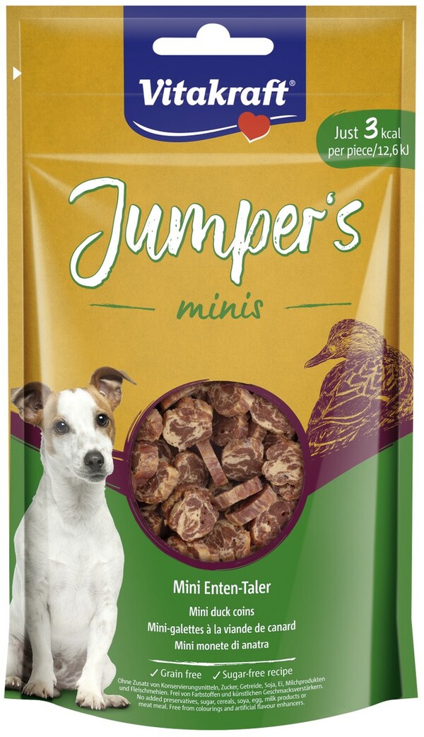 Bild 1 von Vitakraft Hundesnack Jumpers minis DuckCoins 80 g