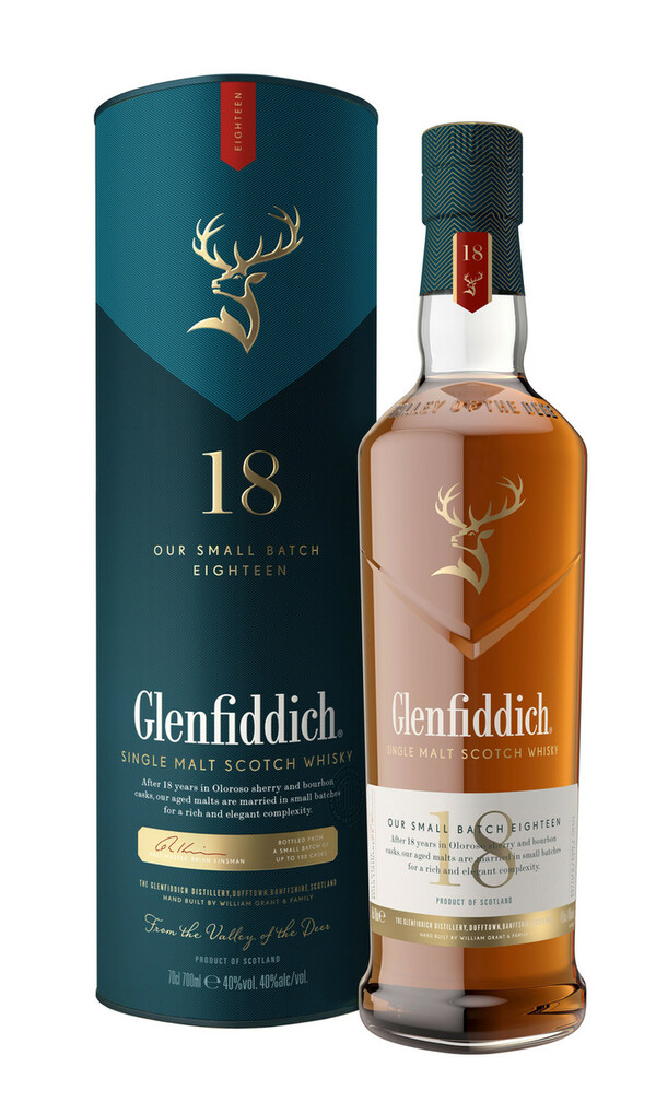 Bild 1 von Glenfiddich Whisky 18 Jahre 40% 0,7l